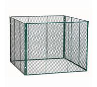 Composter 100X100X80Cm Galvanized Composting Frame Pile Garden Waste Accessories