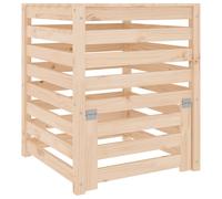 White Solid Pine Garden Compost Bin Wooden Outdoor Composter Compost Box