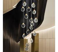 Compound Attic Crystal Living Dining Room Stair Lamp Decoration Exhibition Hall Industrial Rope Chandelier Decor Pendant Light