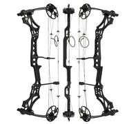 Compound Bow 30-70lbs Adjustable 320fps High-Speed Bow with Complete Accessories for Adults Beginners Hunters Outdoor Archery (Black)