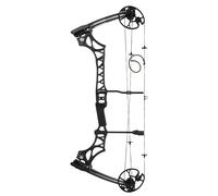 Compound Bow 32" Axle-to-Axle IBO 320fps 30-70lbs Adjustable Draw Weight for Adults Beginners Hunters for Outdoor Hunting Target Shooting (Black)