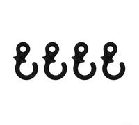 Compound Bow Archery Hunting Shooting Vibra Monkey Tail Bow String Silencer Stabilizer 4/8pcs Soft Silicone Rubber Noise for Dampener (4PCS BLACK)