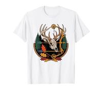 Compound Bow Whitetail Deer Dusk Bowhunter Silhouette T-Shirt