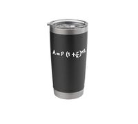 Compound Interest Formula Investing Math Teacher Engineer Stainless Steel Insulated Tumbler