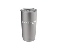Compound Interest Formula Investing Math Teacher Engineer Stainless Steel Insulated Tumbler