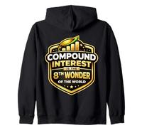 Compound Interest Is The 8th Wonder Of The World Financial Zip Hoodie