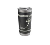 Compound Interest the 8th Wonder of the World Stocks Saying Stainless Steel Insulated Tumbler