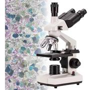 Compound Trinocular Microscope 40X-5000X Magnification with LED Illumination - Professional Lab Microscope for School and Clinical Use