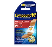 Compound W Wart Remover Maximum Strength One Step Pads, 14 Medicated Pads