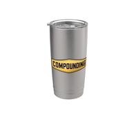 Compounding Financial Freedom Side Hustle FIRE Finance Stainless Steel Insulated Tumbler