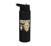 Compounding is Invisible Wealth Building Stainless Steel Insulated Water Bottle
