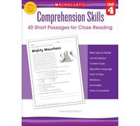 Comprehension Skills: Short Passages for Close Reading: Grade 4