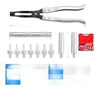 Comprehensive 11PCS Valve Seal Removal Installation Tool Kit with Seven Sizes of Adapters for Car Engine Maintenance (Red Box)