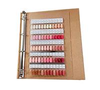 Comprehensive 120 Color Nails Sample Catalog for Precise Color Comparison and Tidy Storage Detachable Nails Tips