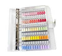 Comprehensive 120 Color Nails Sample Catalog for Precise Color Comparison and Tidy Storage Numbered Nails Labels