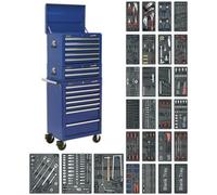 Comprehensive 14 Drawer Tool Chest Bundle - 1179 Piece Professional Tool Kit In Blue