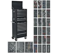 Comprehensive 14 Drawer Tool Chest Bundle With 1179 Pieces - Black Storage Solution