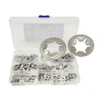 Comprehensive 180pcs Internal Tooth Lock Washer Kit for Engineering, Automotive, and Aerospace Applications