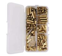 Comprehensive 180pcs M4 Brass Standoff & Hex Pillar Set - Ideal for Electronics, DIY Enthusiasts & Professional Assembly - Versatile, & Accurate Spacer Kit with Easy Storage Case