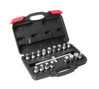 Comprehensive 18pc Mechanics Set with Universally Levers Wrench Corrosions Resistant Socket Ergonomic Handles for Efficient Repairs Precise Fit Socket Wrench