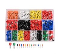 Comprehensive 2120pcs VE Tubular Terminal Insulated Pin End Terminals for DIY and Professional Work