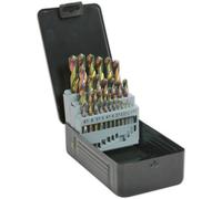 Comprehensive 25 Piece Hss Drill Bit Set - 1mm To 13mm For Hand And Pillar Drills