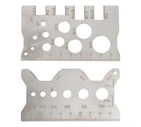 Comprehensive 2PCS Screw Thread Pitch Gauge Ruler for Measuring Various Thread Sizes