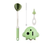 Comprehensive 3 Piece Baby Bottle Brush Set Designeing for Various Use and Travel Cleaning Tool