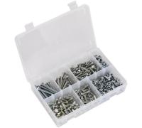 Comprehensive 408 Piece M6 Setscrew Nut And Washer Assortment In High Tensile Steel