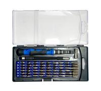 Comprehensive 58 Piece Screwdriver Collection with Bits for Precisions Device Maintenance Laptops Cameras More Flat