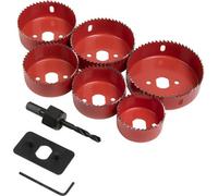 Comprehensive 9 Piece Down Light Installation Kit With Hole Saws And Hex Key