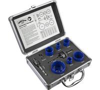 Comprehensive 9 Piece Electricians Hole Saw Kit With Bi-Metal Blades And Quick Release Arbor