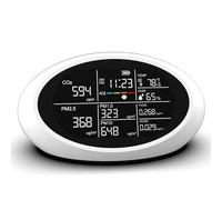 Comprehensive Air Tester 10 in 1 Easy to Carry Monitors Temperature Humidity Readings for Homes Detects PM2.5 CO2 TVOC High Accuracy Air Tester