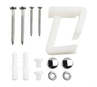 Comprehensive Angled Fixing Kit for WC Toilet Pans, Stainless Steel with Necessary Fittings