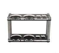 Comprehensive Coffee Tools Stand for 51mm 54mm 58mm Portafilters, Designed for Optimal Organization (double layer)