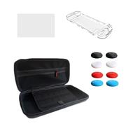Comprehensive Console Care Package Organizer Case Tempered Glass Protector Enhance the Joystick Cap Collection of NSW2 Organizers