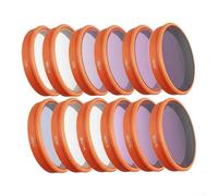 Comprehensive Filter Kit for DJI Action 6 with UV, CPL, Macro 15X, ND, Star, Night, and Black Mist Filters for Diverse Scenarios (12 in 1)