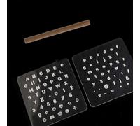 Comprehensive Leather Craft Tool Set 3 Pieces with Capital Letters, Lowercase Letters, and Numbers