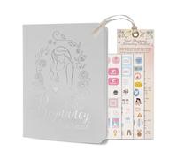 Comprehensive Maternity Journal - Keepsake First Time Mommy Must Haves with 300+ Pages, Vegan Leather Cover, Stickers, and Beautiful Gift Box - Capture Every Precious Moment