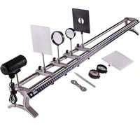 Comprehensive Physical Optics Experimental Set with Multi Light Sources, Optical Bench Kit for Imaging, Reflection & Refraction Research