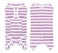 Comprehensive Post Surgery Dog Recovery Suit Ensuring Ultimate Comfort Unrestricted Mobility: Premium Cotton Protective Wound Care Shirt for Puppies, Cats, and Small Pets Purple XL