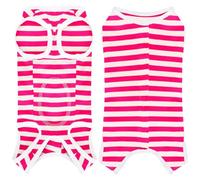 Comprehensive Post Surgery Dog Recovery Suit Ensuring Ultimate Comfort Unrestricted Mobility: Premium Cotton Protective Wound Care Shirt for Puppies, Cats, and Small Pets Rose Red 2XL