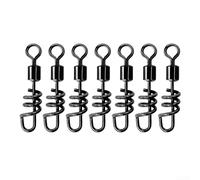 Comprehensive Set of Fishing Lure Connectors Includes 100 Screwed Snaps for a Seamless Experience on the Water (10#)