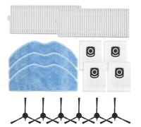 Comprehensive Side Brush Filter Mop Cloth Dust Bag Set for Tefal For X-plorer Serie 75 S+ RG8597W Vacuum Cleaner Enhancing Dust Removal and Floor Care (A)