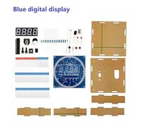 Comprehensive Soldering Kit Build Your Own Digital Clock with Easy Assembly Guide (Blue)