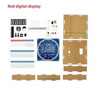 Comprehensive Soldering Kit Build Your Own Digital Clock with Easy Assembly Guide (Red)