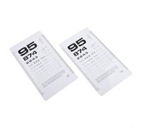 Comprehensive Vision Testing Kit PVC Eye Charts with PD Rulers for Doctors, Optometrists, and Family Use (Digital-2pcs)