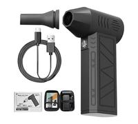 Compressed Air Blower - Electric Dust Cleaner, Handheld Drying Tool | Multi-Speed Duster Keyboard Cycling Electronics Outdoor Gear and Desktop Technology Maintenance Ask with Powerful Airflow for PC