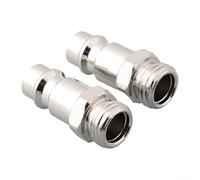 Compressed Air Connector 1/4 for bsp Male for Industrial Use | Nickel-plated steel body, scratch resistant, high hardness, for durable coating, industrial grade