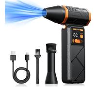 Compressed Air Duster-130000RPM Super Power Cordless Air Duster, Adjustable Mini Blower with Fast Charging Dust Blower for Computer, Keyboard, House, Outdoor and Car